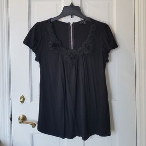 Embellished Neckline Blouse